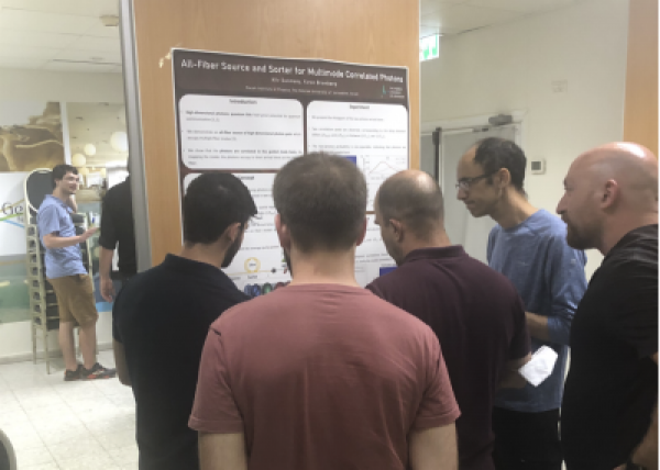 Kfir wins best poster award at the Quantum Center retreat